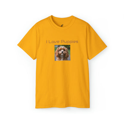 Matiby "I Love Puppies" Unisex Ultra Cotton Tee