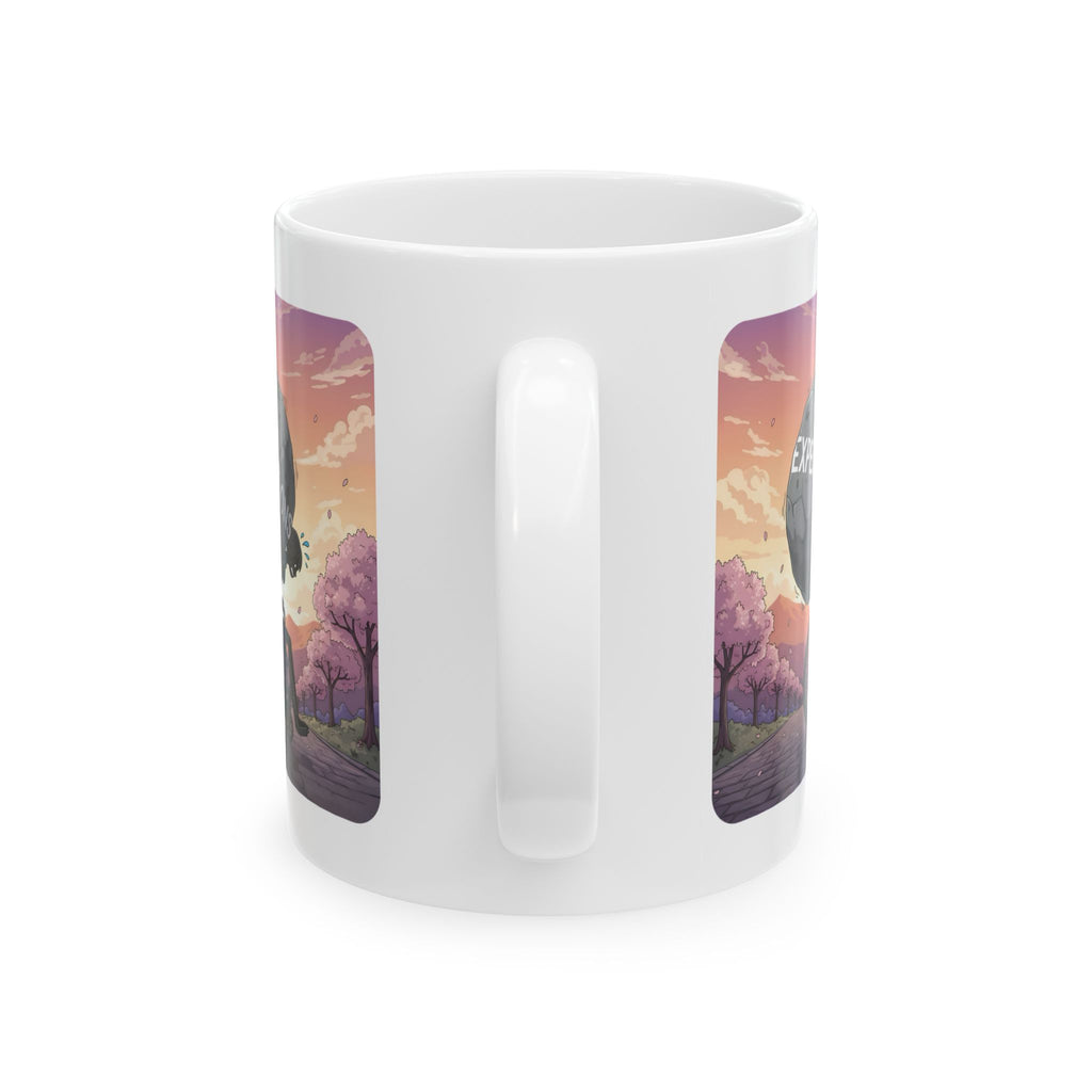Unbreakable Woman Overcoming Expectation White Ceramic Mug, (11oz, 15oz), Disability Pride Wheelchair Warrior Cup
