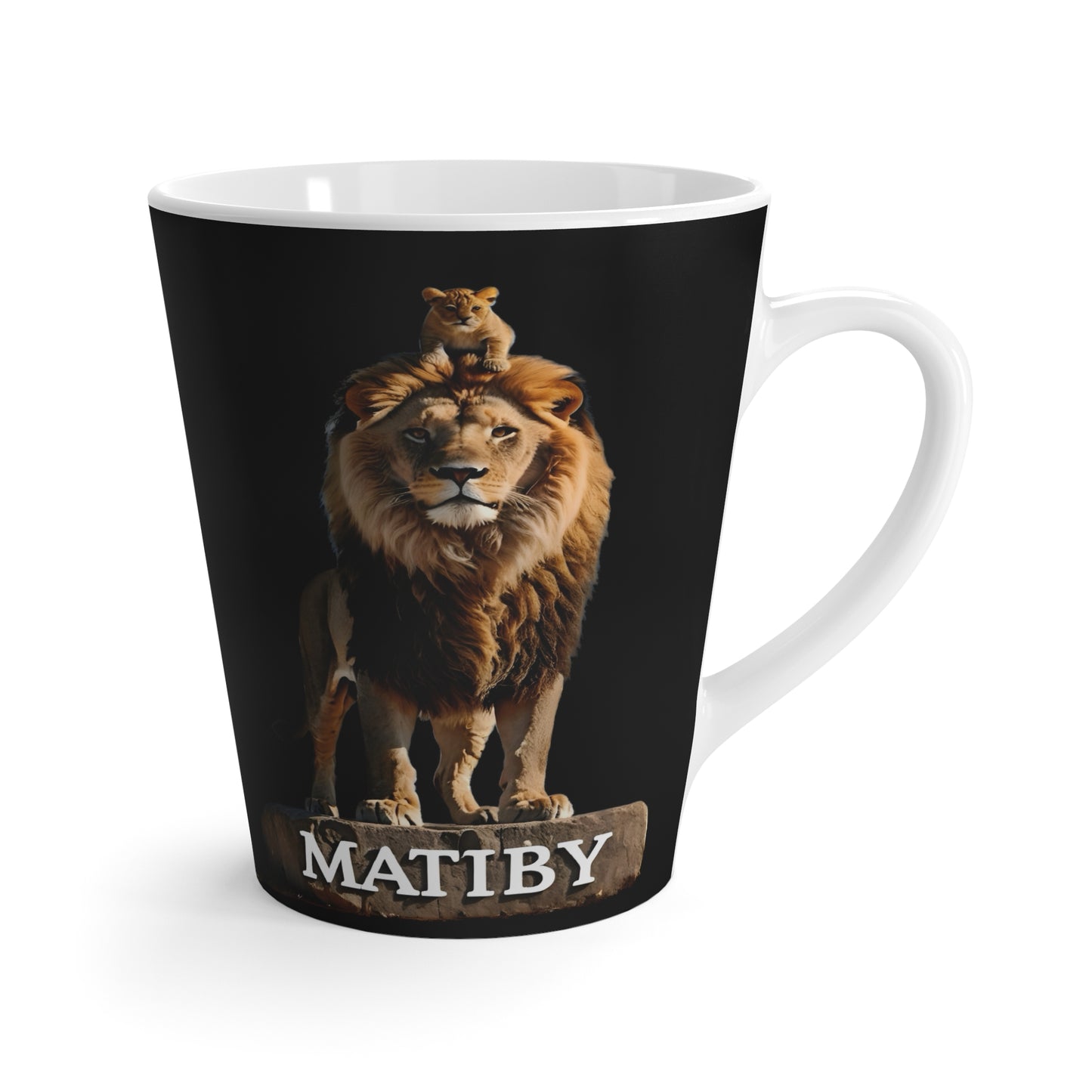 Matiby Lion Mug, Black