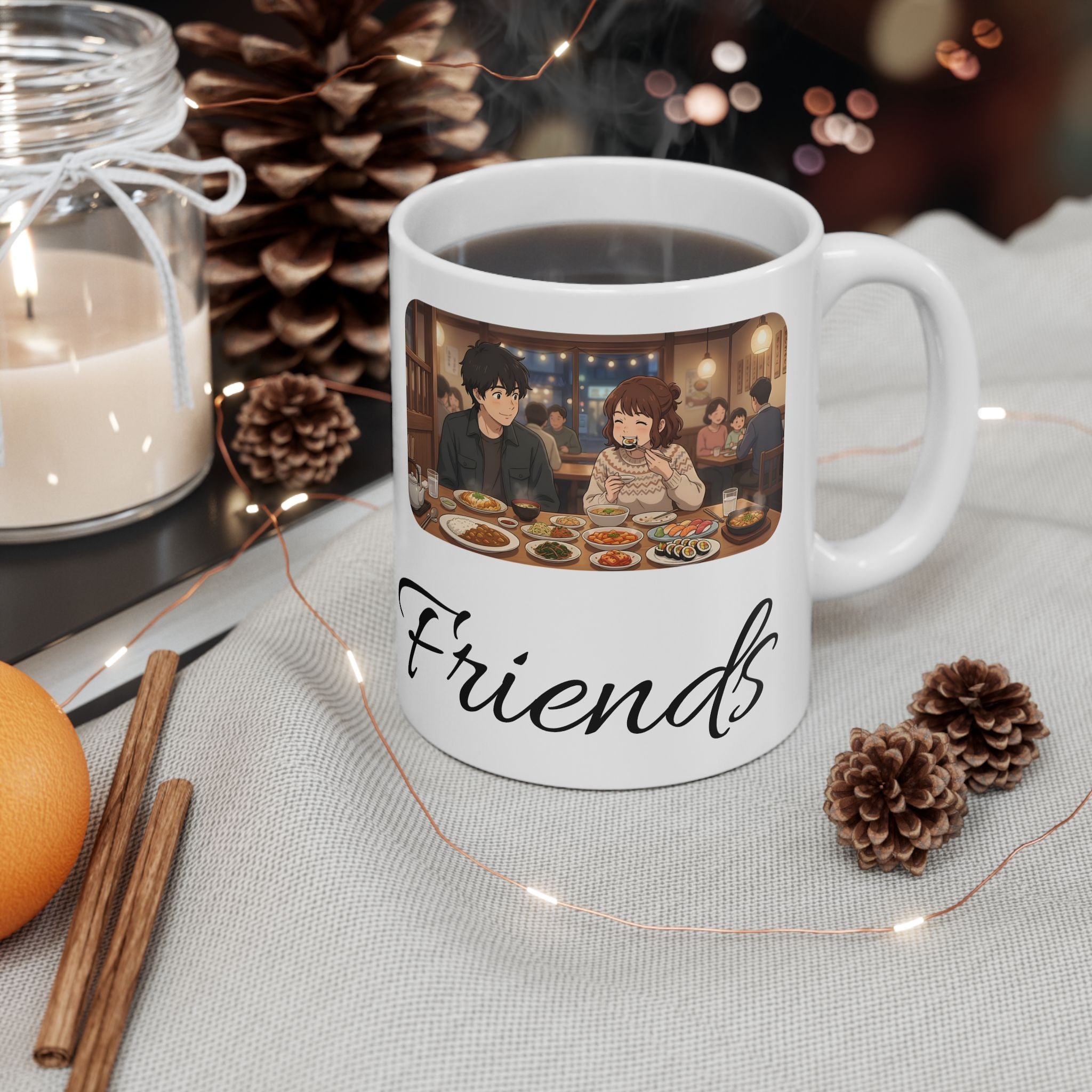 Family & Friends #11 Forever White Ceramic Mug — Cozy Feast Cup (11oz/15oz)