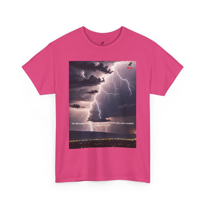 Lightning Style Earth Trembled Unisex Heavy Cotton Tee