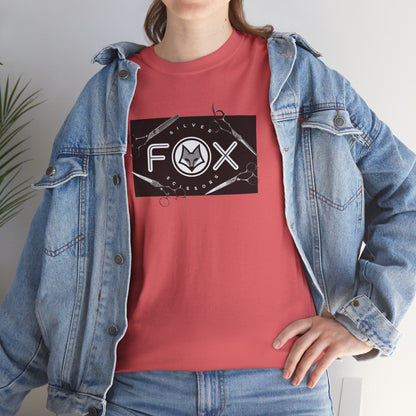 Silver Fox Scissors Unisex Heavy Cotton Tee