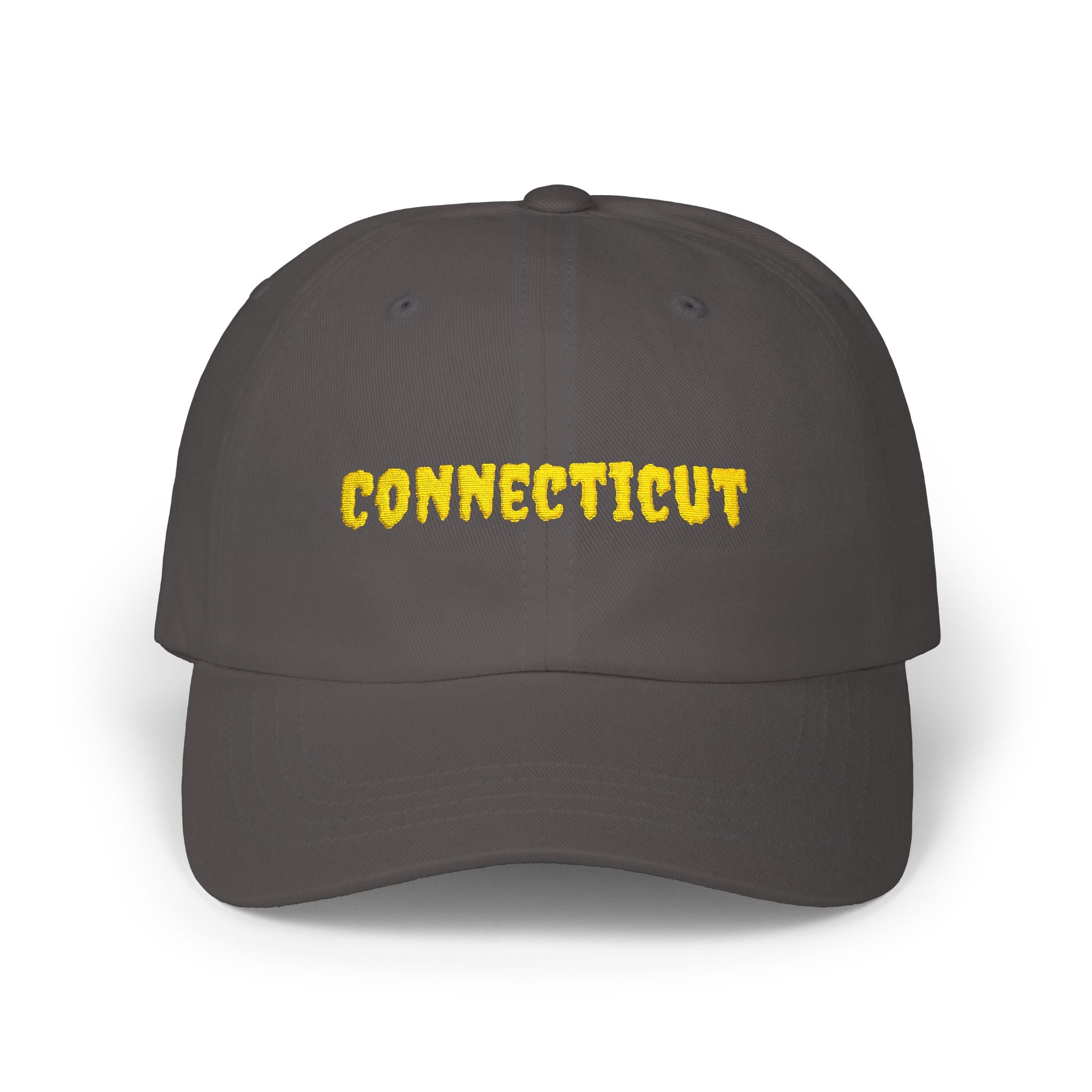 Connecticut United States of America Gold Embroidered Classic Dad Cap | CT 5th USA Baseball Hat