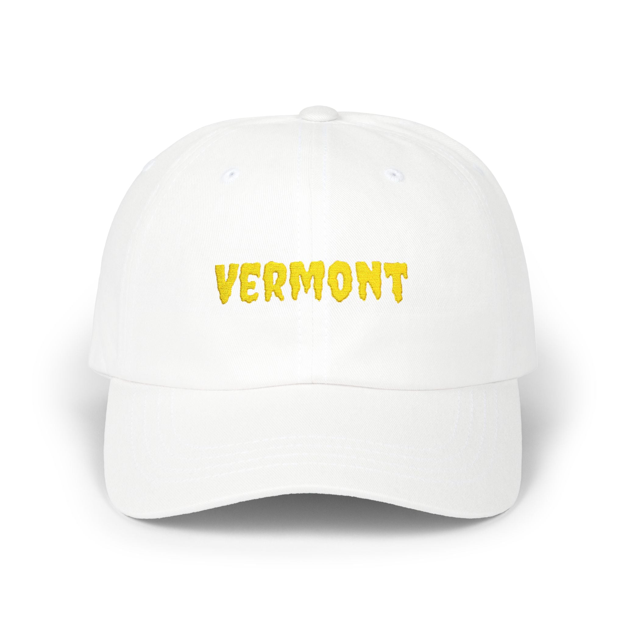 Vermont United States of America Gold Embroidered Classic Dad Cap | VT 14th USA Baseball Hat