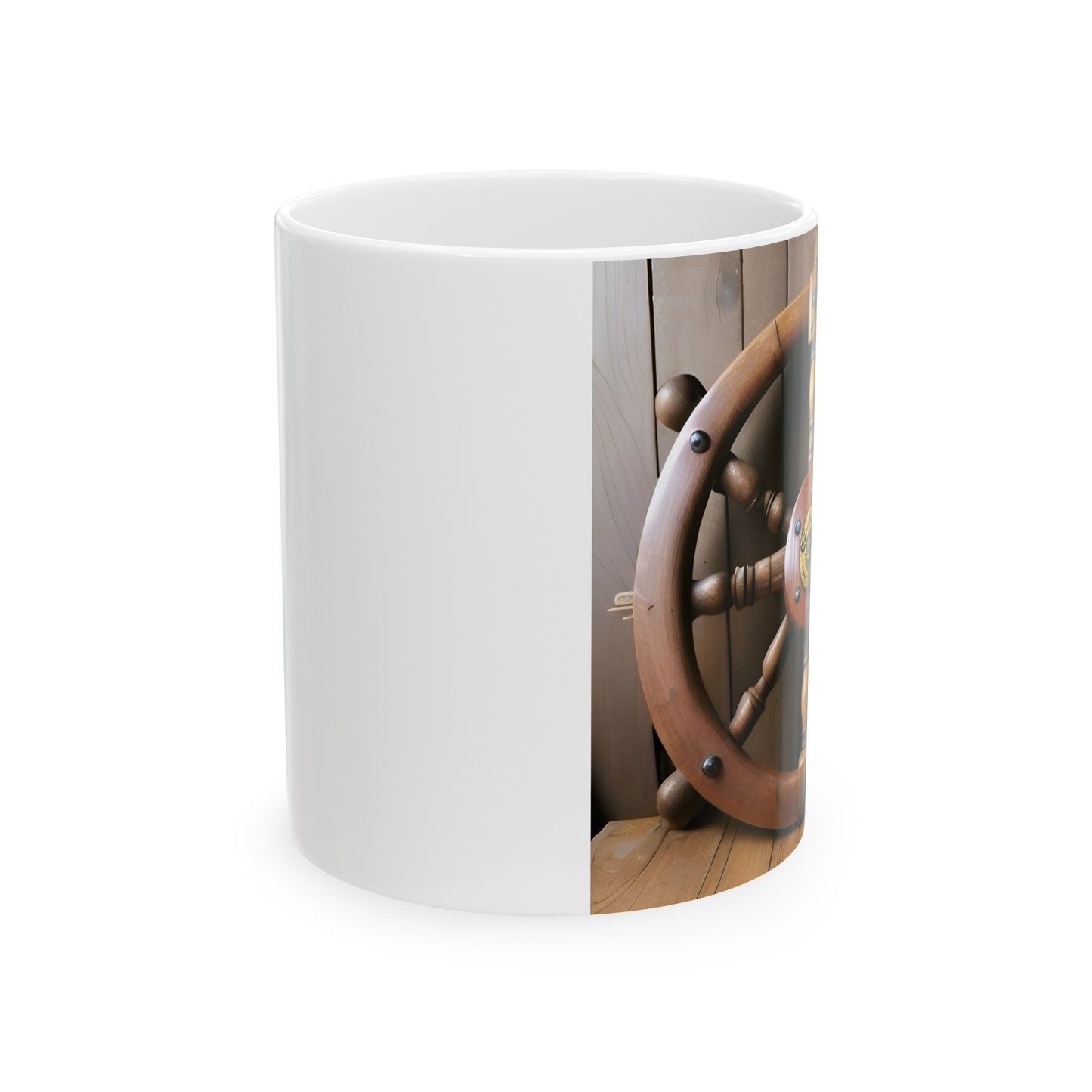 Nautical Helm Ceramic Mug, 11oz