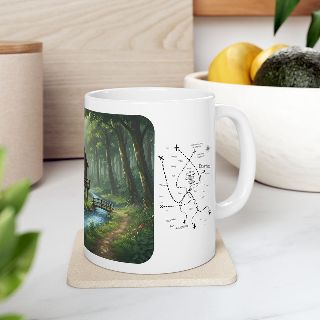 Cozy Architecture & Dreamy Landscapes #40 White Ceramic Mug – Homes Home Sweet Home Cup (11oz/15oz)