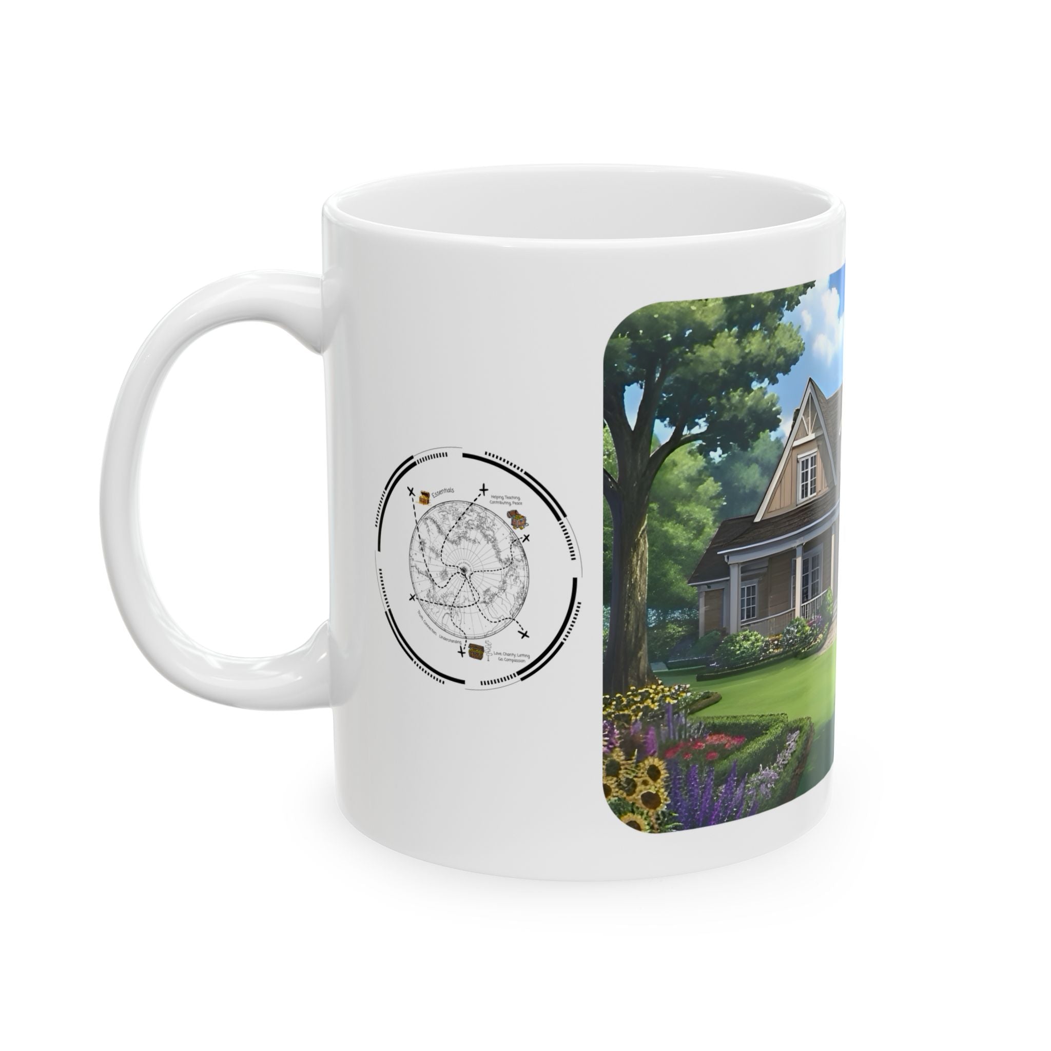 Cozy Architecture & Dreamy Landscapes #49 White Ceramic Mug – Homes Home Sweet Home Cup (11oz/15oz)