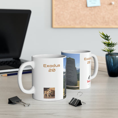 Bible Speaks Exodus 20 Ceramic Mug, 11oz