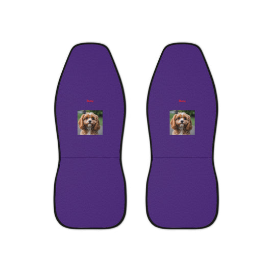 Matiby Puppy Purple Car Seat Covers