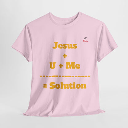 Jesus+U+Me Unisex Heavy Cotton Tee