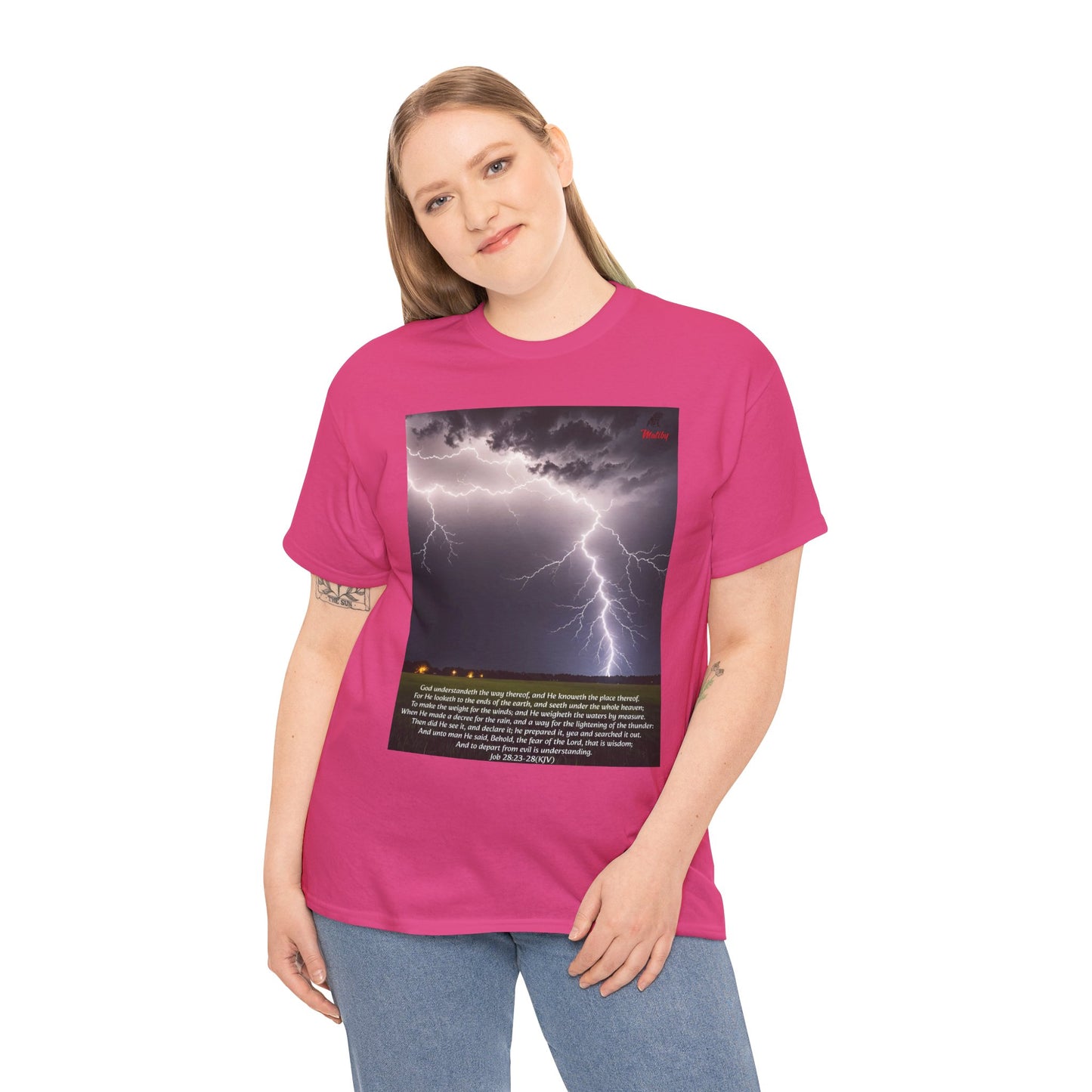 Lightning Style Fear of the Lord Unisex Heavy Cotton Tee