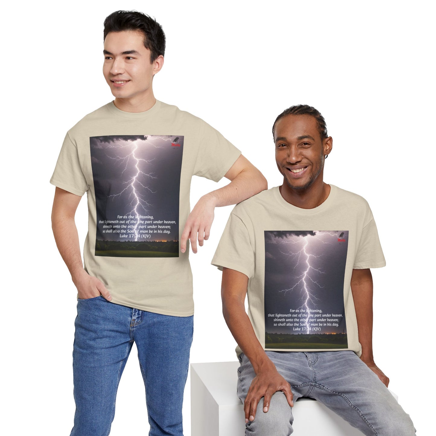 Lightning Style Son of man Unisex Heavy Cotton Tee