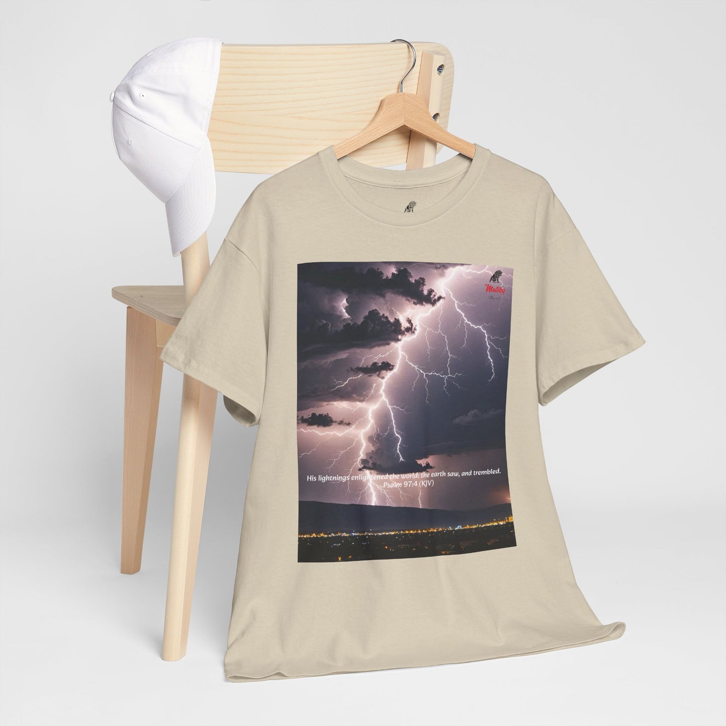 Lightning Style Earth Trembled Unisex Heavy Cotton Tee