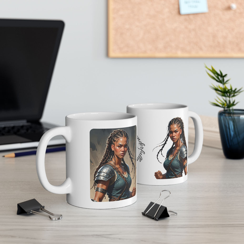 Gentle Woman of Valor #21 White Ceramic Mug - Fearfully & Wonderfully Made Tribute Cup (11oz/15oz)