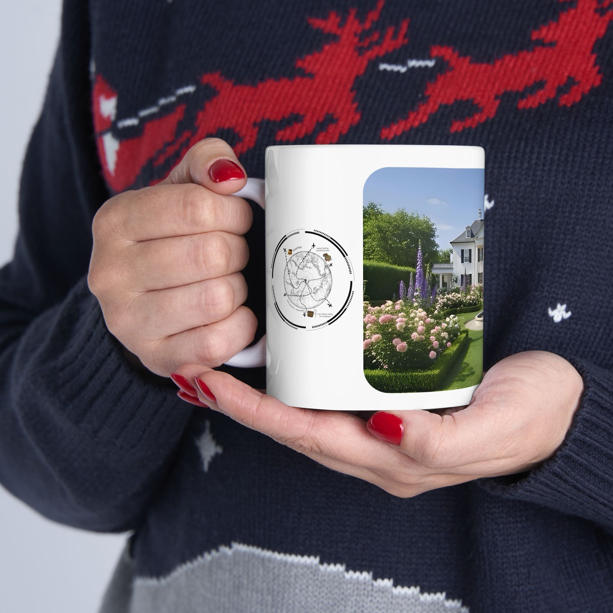 Cozy Architecture & Dreamy Landscapes #22 White Ceramic Mug – Homes Home Sweet Home Cup (11oz/15oz)