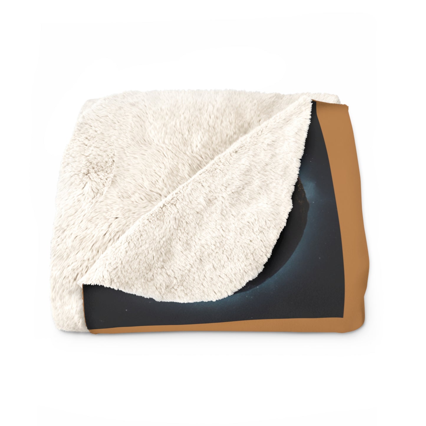 Matiby MEK Light Brown Sherpa Fleece Blanket