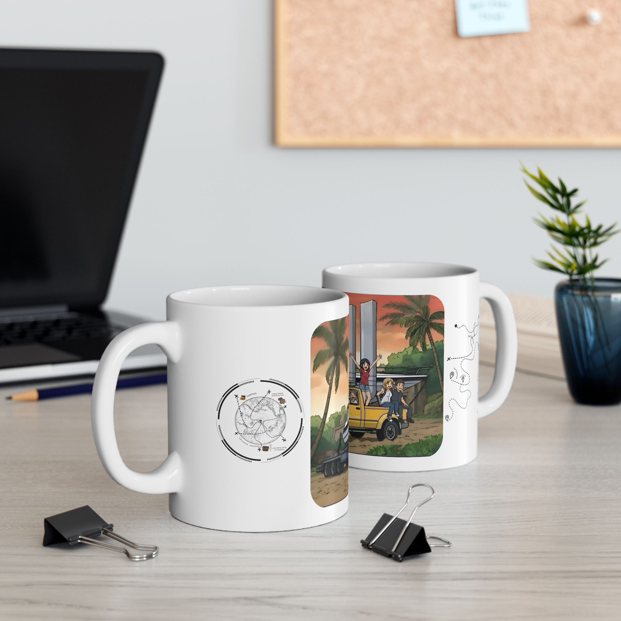 Sunshine State Pickup Trucks #9 Speed Boat Hauler White Ceramic Mug – Celebrating Companionship, Creativity & Life’s Little Wonders Cup (11oz/15oz)
