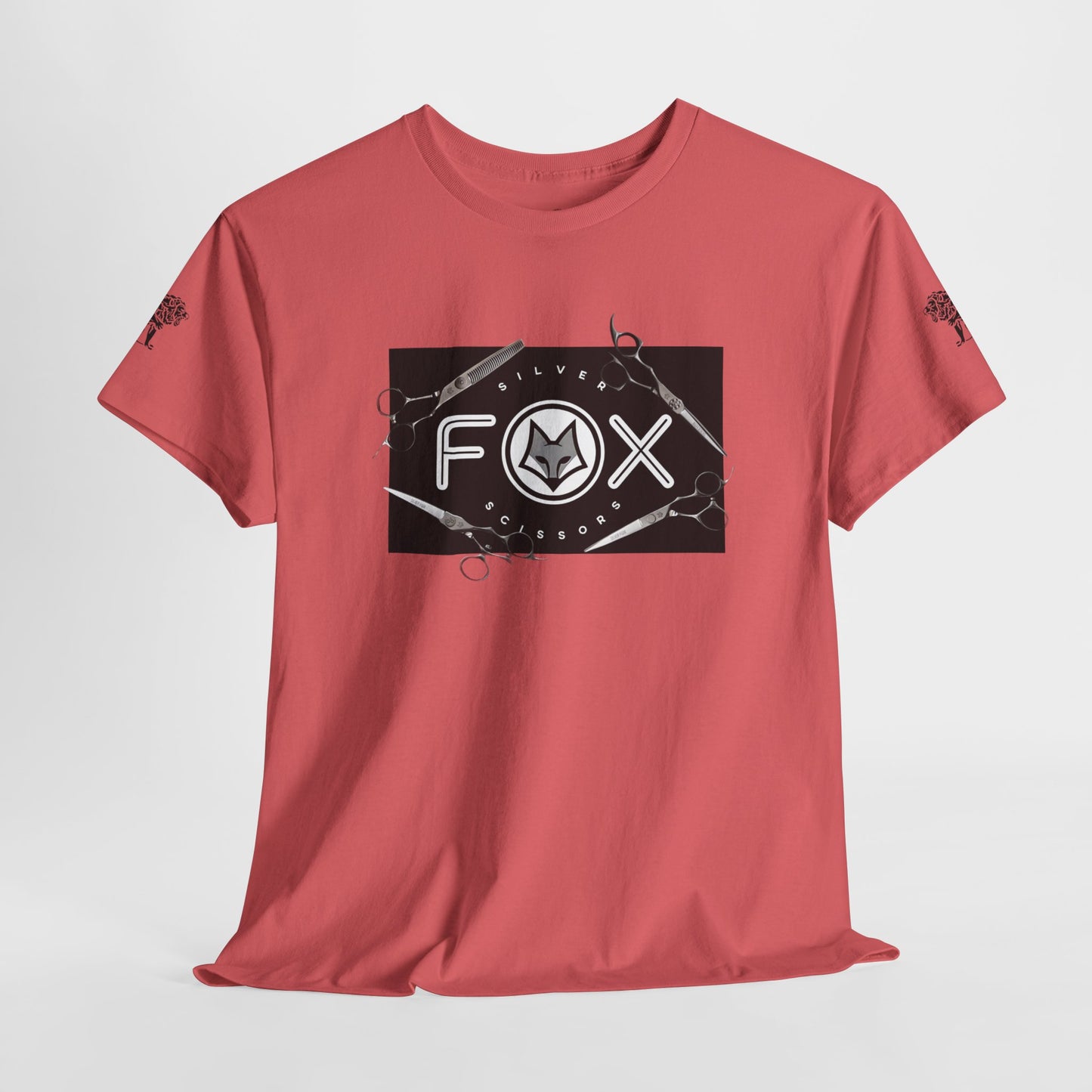 Silver Fox Scissors Unisex Heavy Cotton Tee