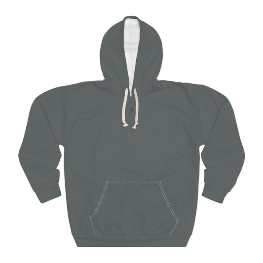 Dark Grey Unisex Pullover Hoodie (AOP)