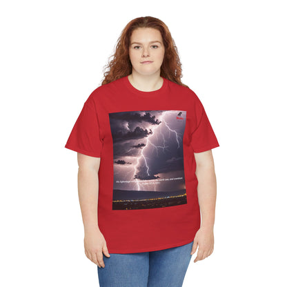 Lightning Style Earth Trembled Unisex Heavy Cotton Tee