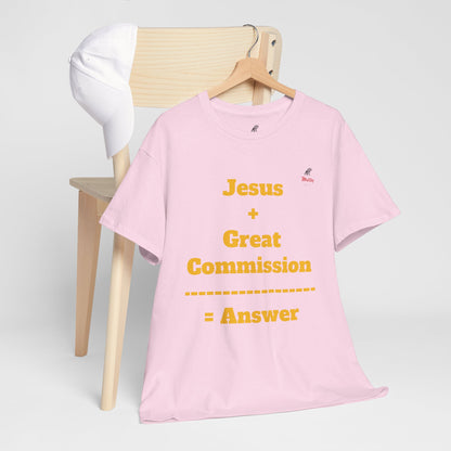 Jesus+Great Commission Unisex Heavy Cotton Tee