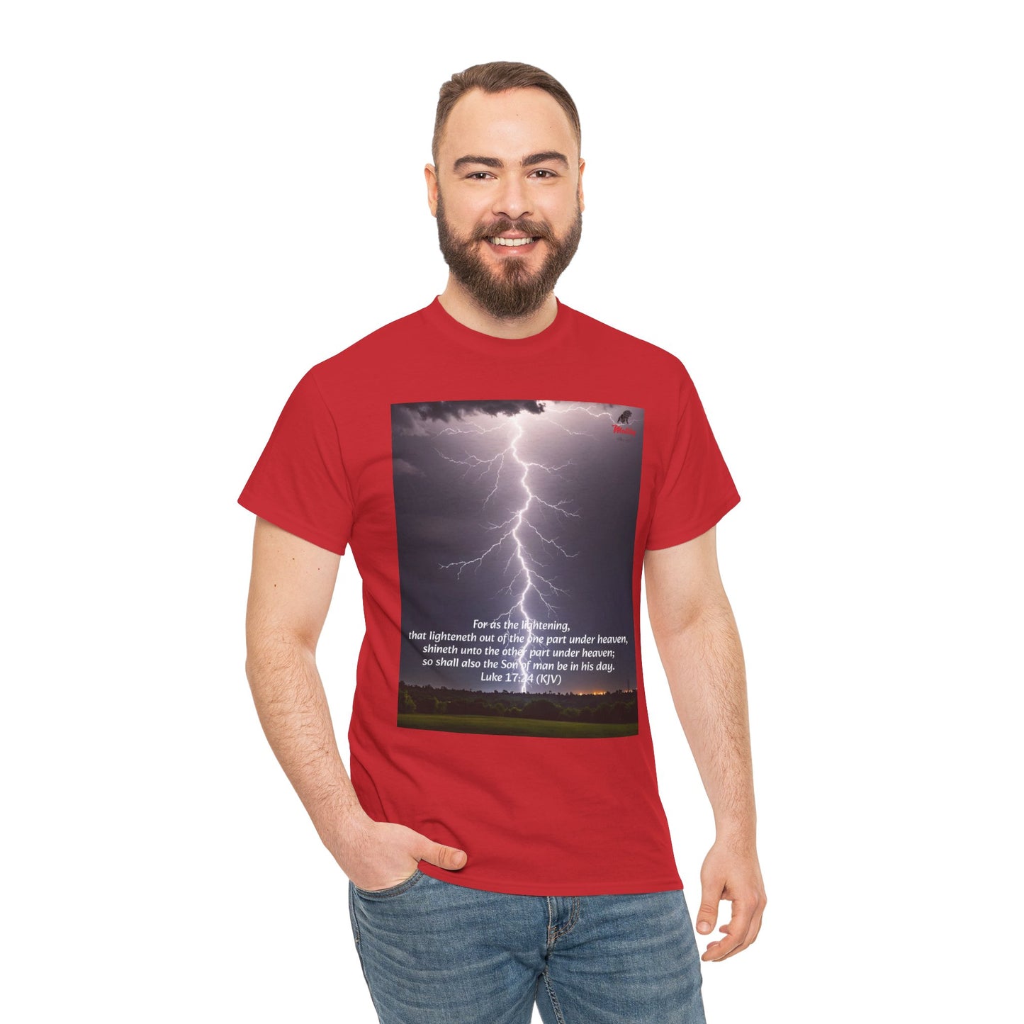 Lightning Style Son of man Unisex Heavy Cotton Tee