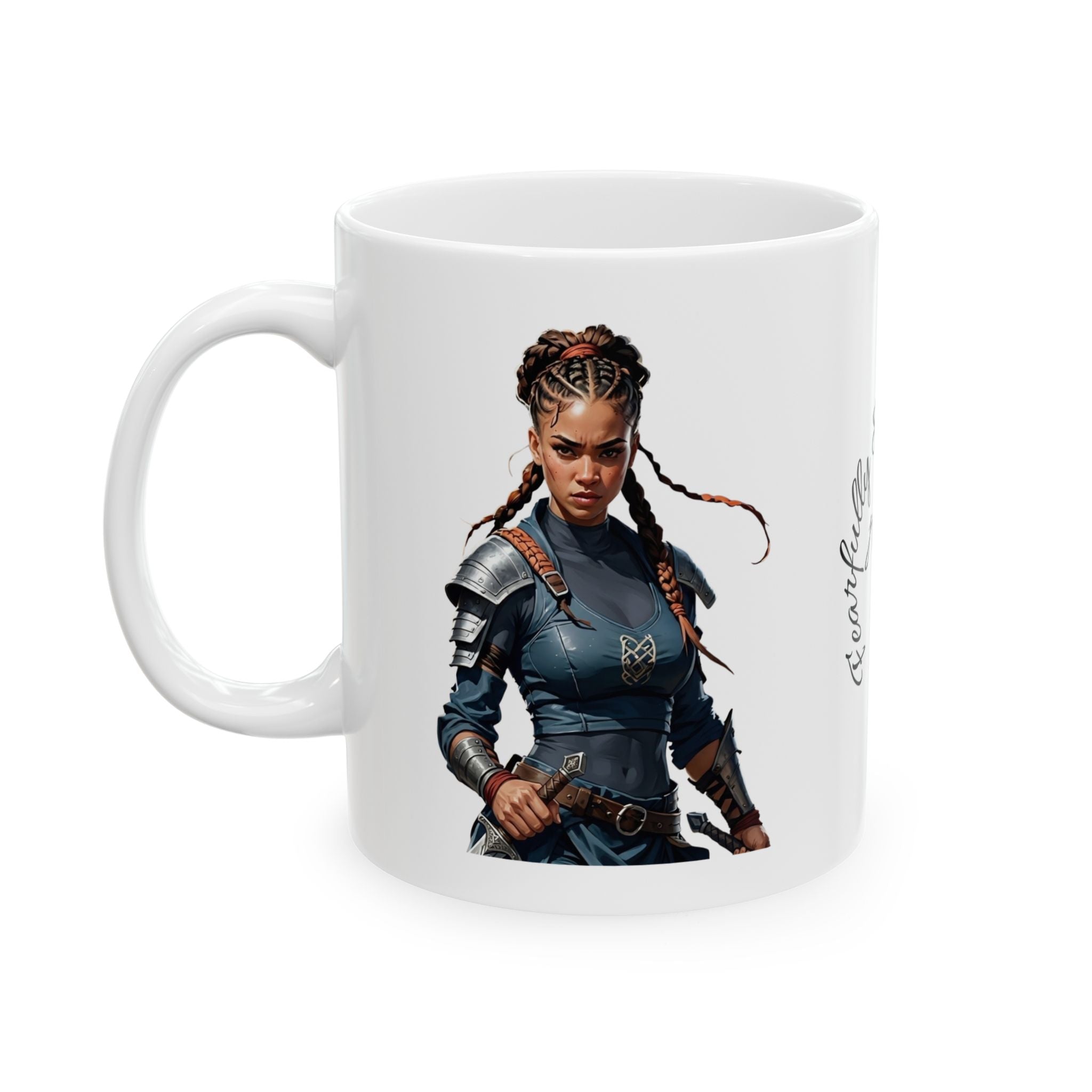 Gentle Woman of Valor #22 White Ceramic Mug - Fearfully & Wonderfully Made Tribute Cup (11oz/15oz)