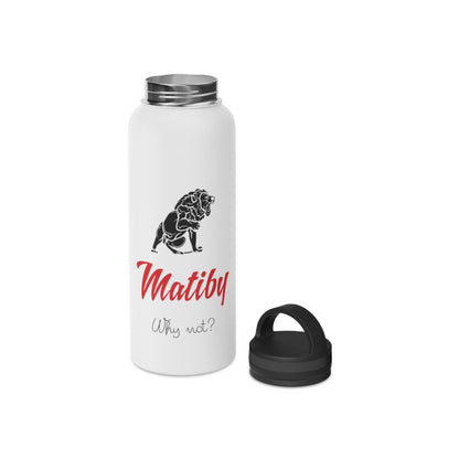 Matiby Stainless Steel Water Bottle, Handle Lid