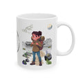 Enjoy Life, Exploration, Creativity, Companionship & Nature White Ceramic Mug — Find Your Path To The Essentials Cup (11oz & 15oz)