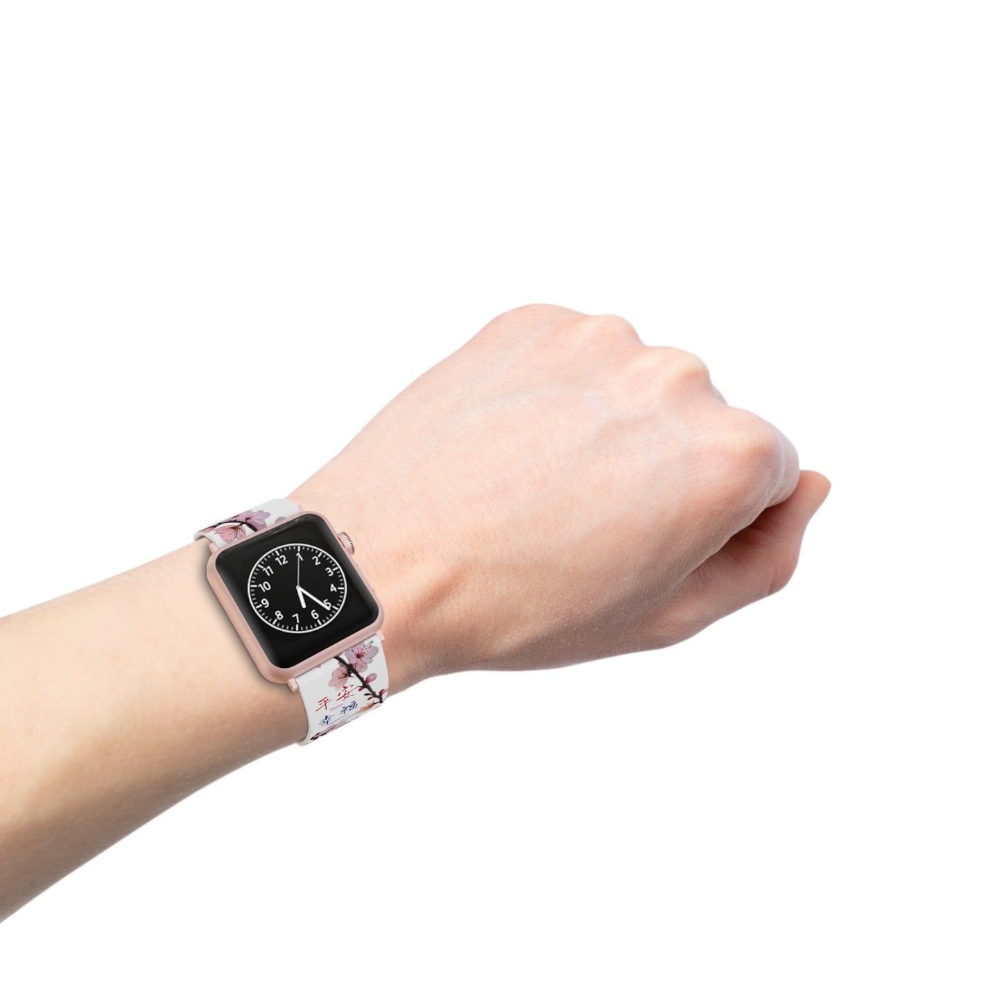 Cherry Blossom White Watch Band for Apple Watch