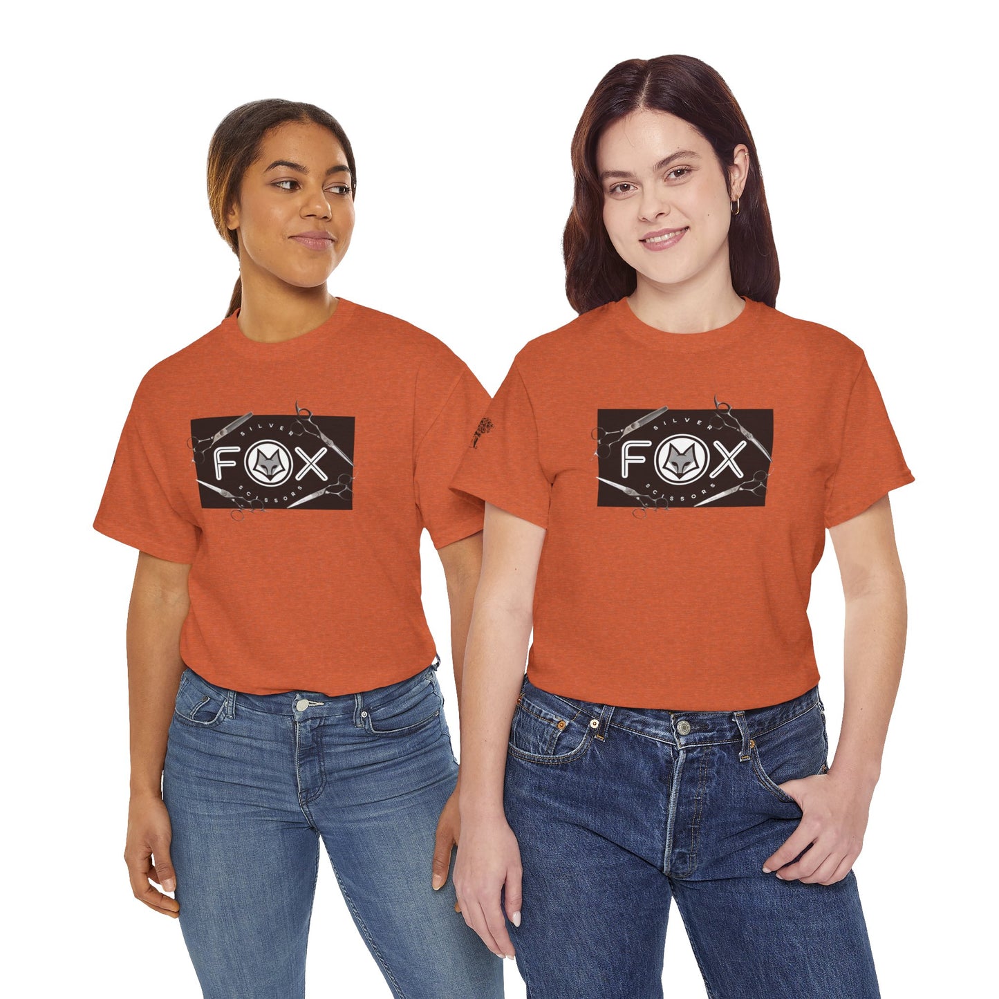 Silver Fox Scissors Unisex Heavy Cotton Tee