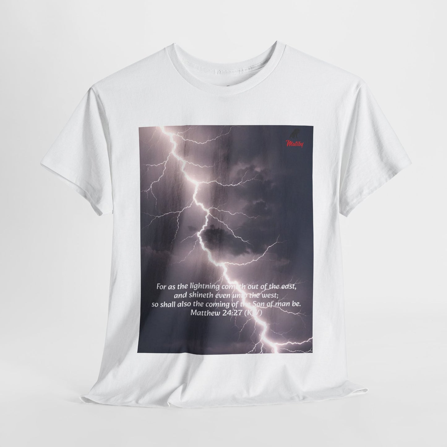 Lightning Style East West Unisex Heavy Cotton Tee