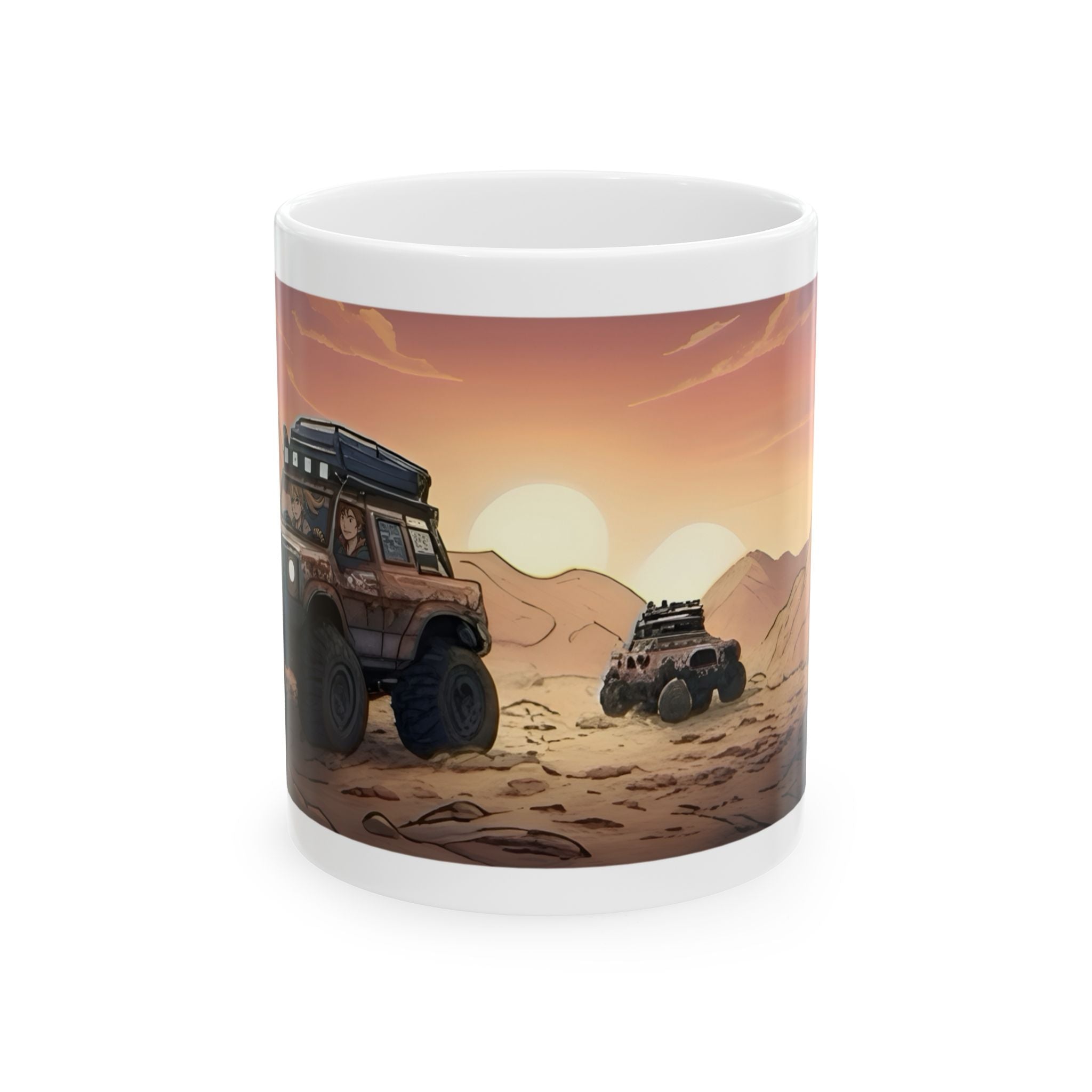 Adventure 4x4 Trucks #33, Business Entrepreneurs On The Move White Ceramic Mug — Find Your Path To The Essentials Cup (11oz & 15oz)