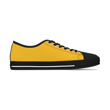 Women's Yellow Low Top Sneakers