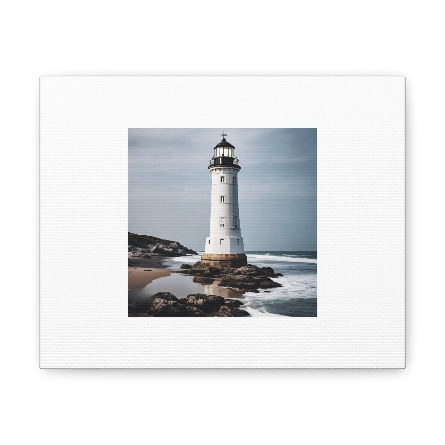 Lighthouse White Canvas Gallery Wraps