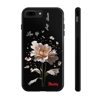 Matiby Amy's Special Flower Bloom Black Tough Phone Cases