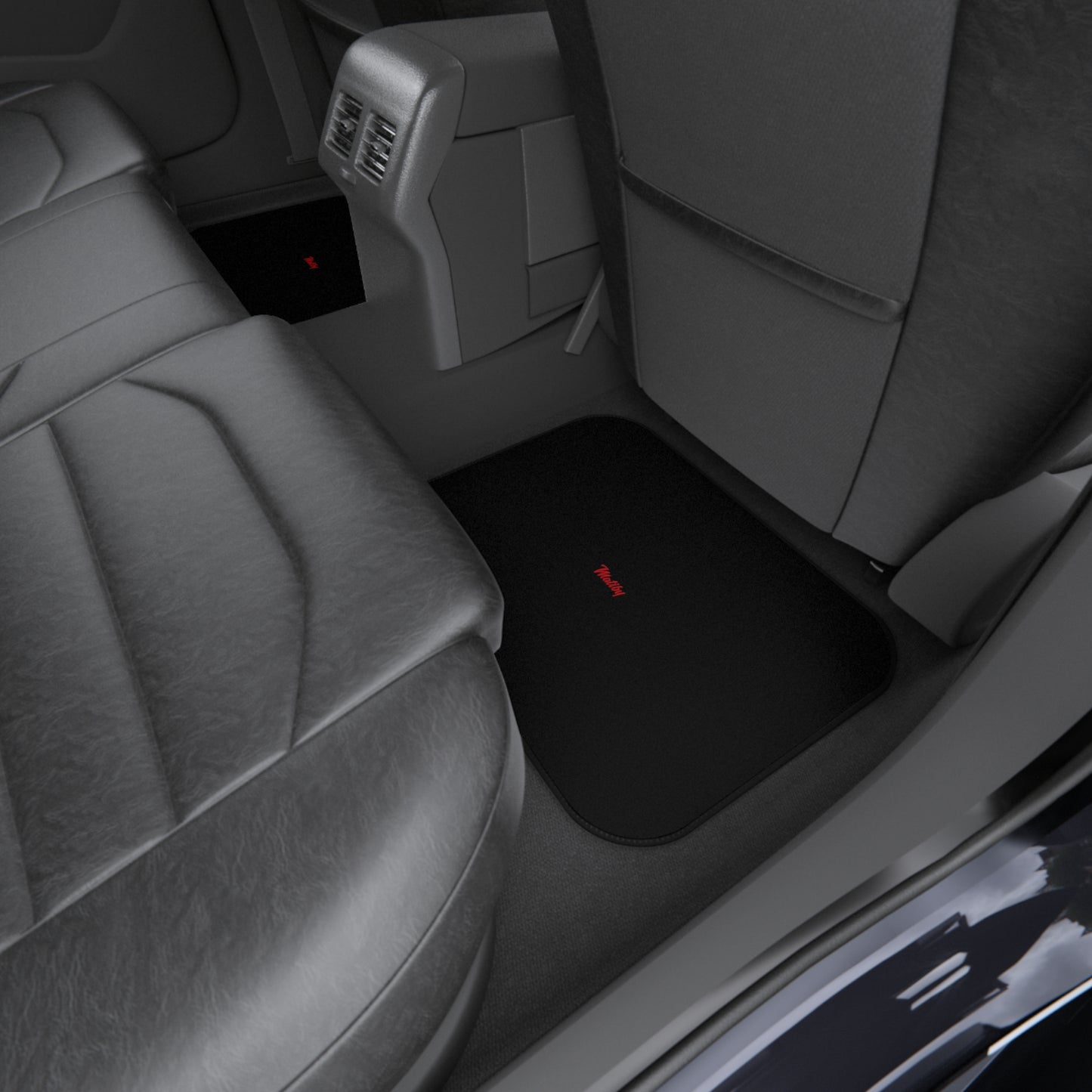 Matiby Black Car Mats (2x Rear)