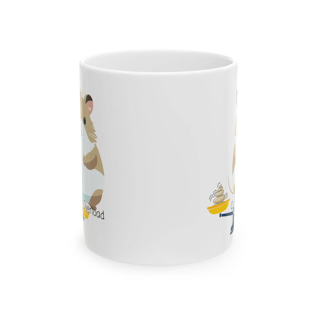 Cuteness Overload Hamster On A White Ceramic Mug — Adorable Pets Cozy Cup (11oz & 15oz)
