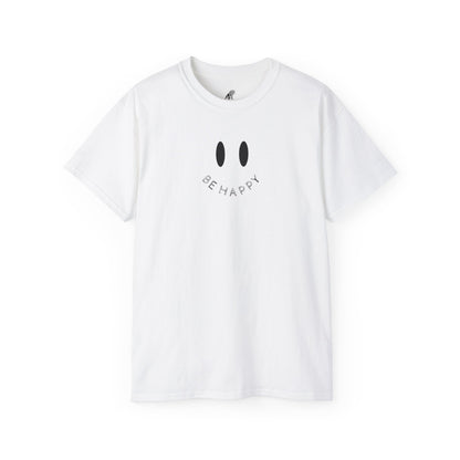 "Be Happy" Smiley Face Unisex Ultra Cotton Tee