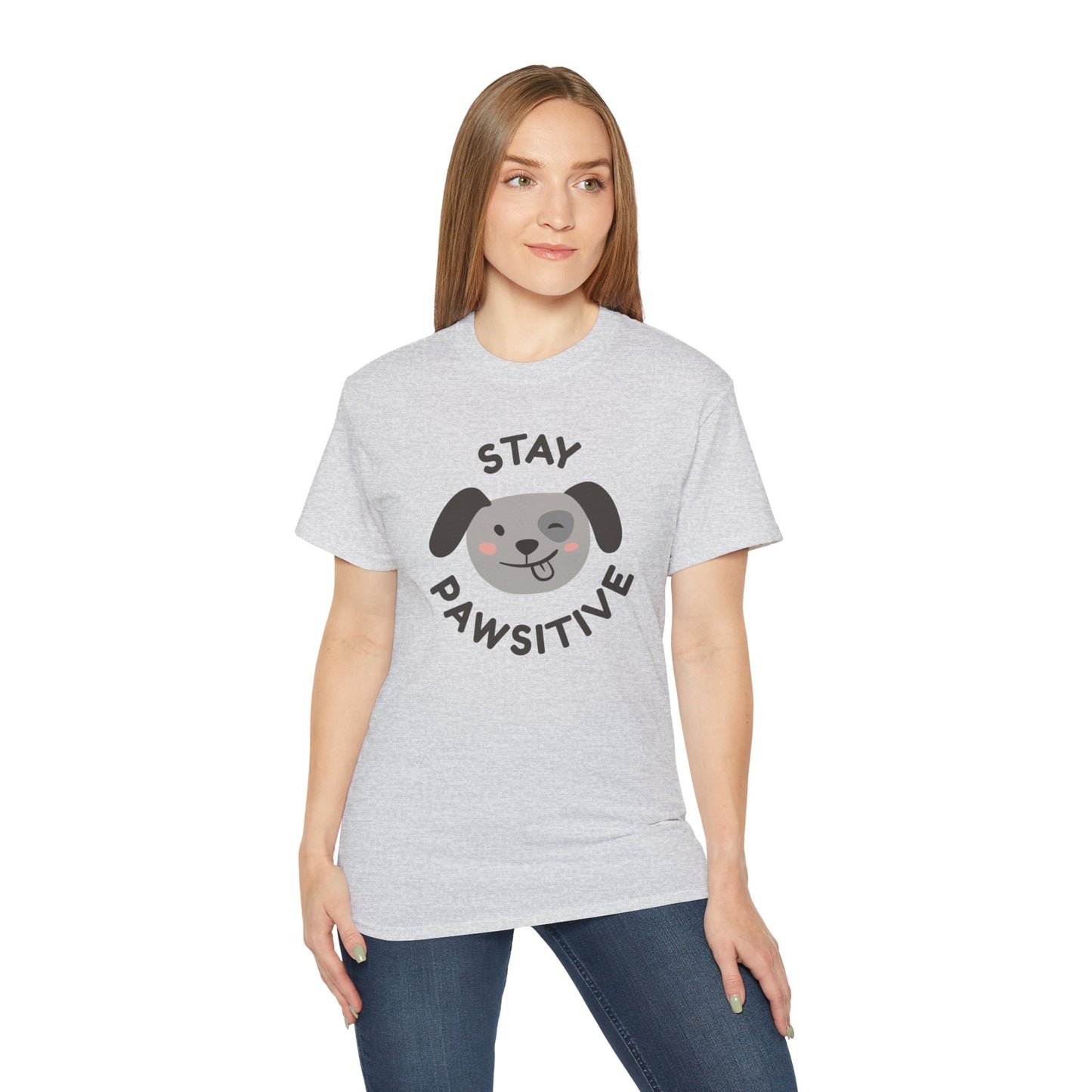 Stay Pawsitive Unisex Ultra Cotton Tee