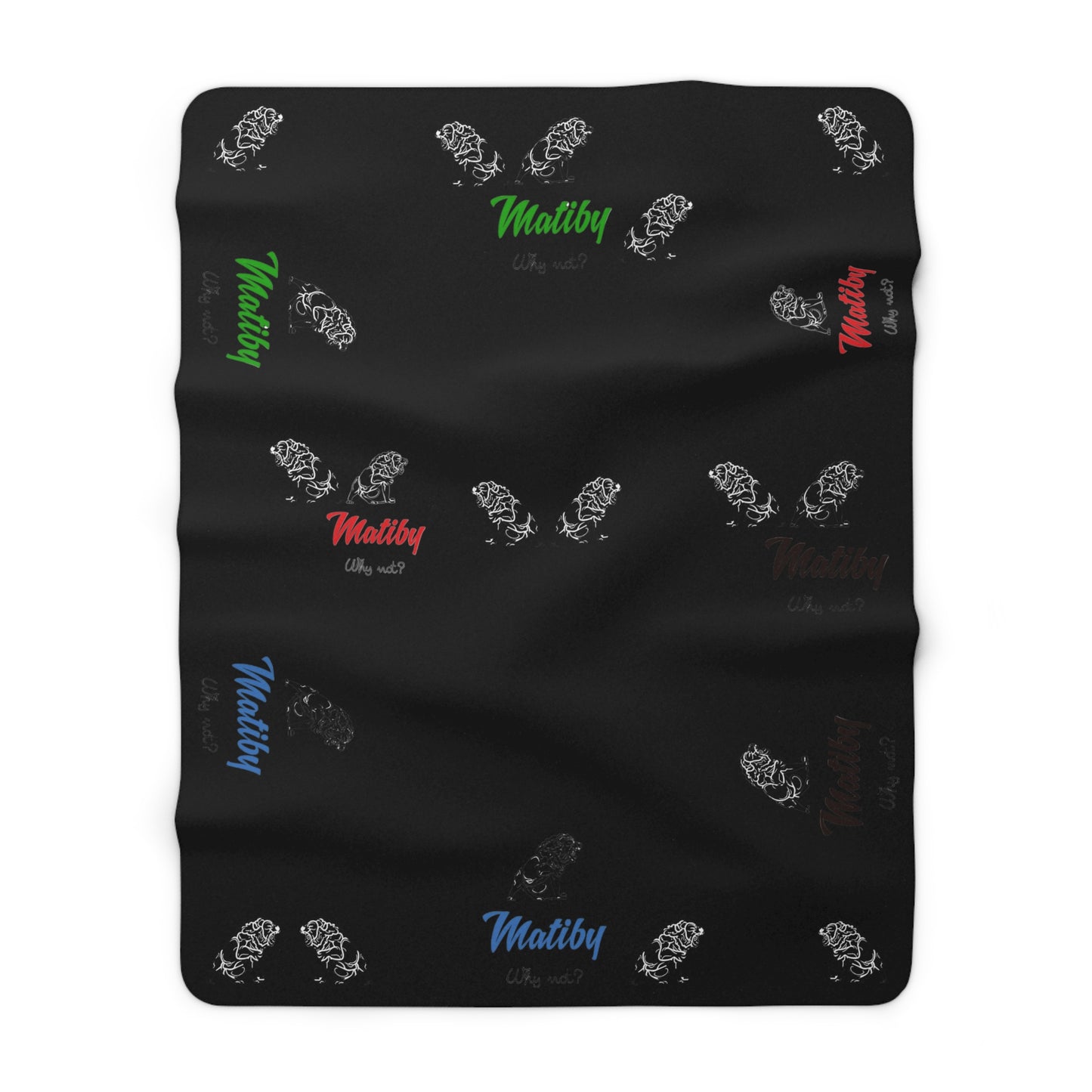 Matiby "Midnight" Sherpa Fleece Blanket