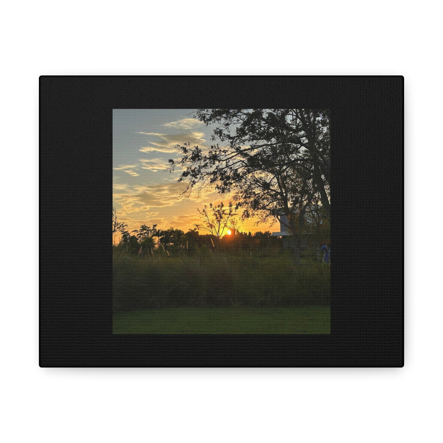 Sunset Black Canvas Gallery Wraps