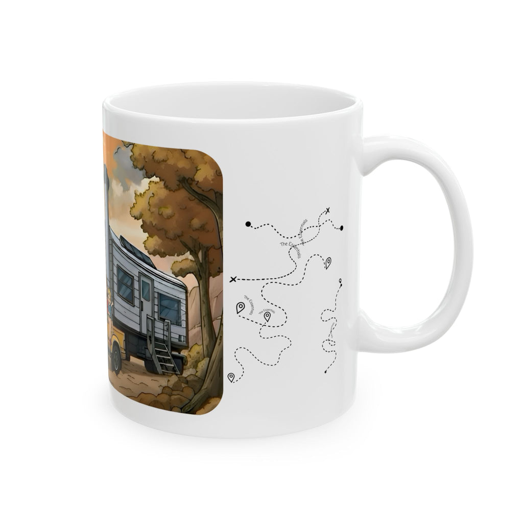 Sunshine State Pickup Trucks #3 Trailer Home White Ceramic Mug – Celebrating Companionship, Creativity & Life’s Little Wonders Cup (11oz/15oz)