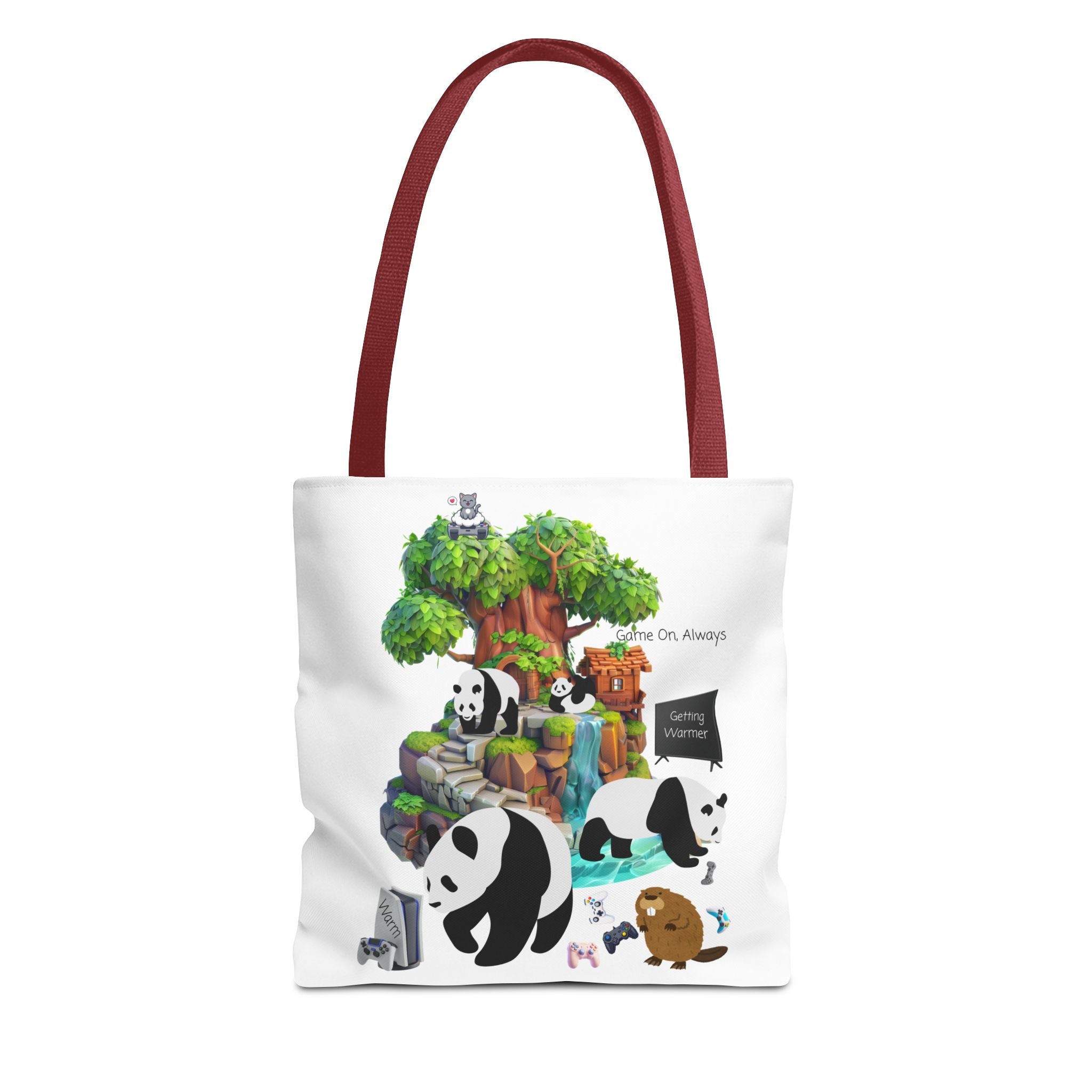 Game On, Always In a Woodland Treehouse Tote Bag | Sleep Is Optional, Gaming Is Not