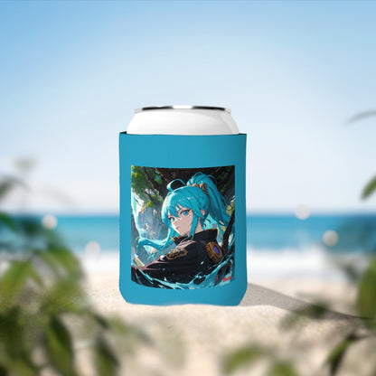 The Rising Can Cooler Sleeve, Turquoise