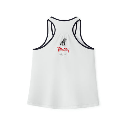 Women's White Tank Top (AOP)