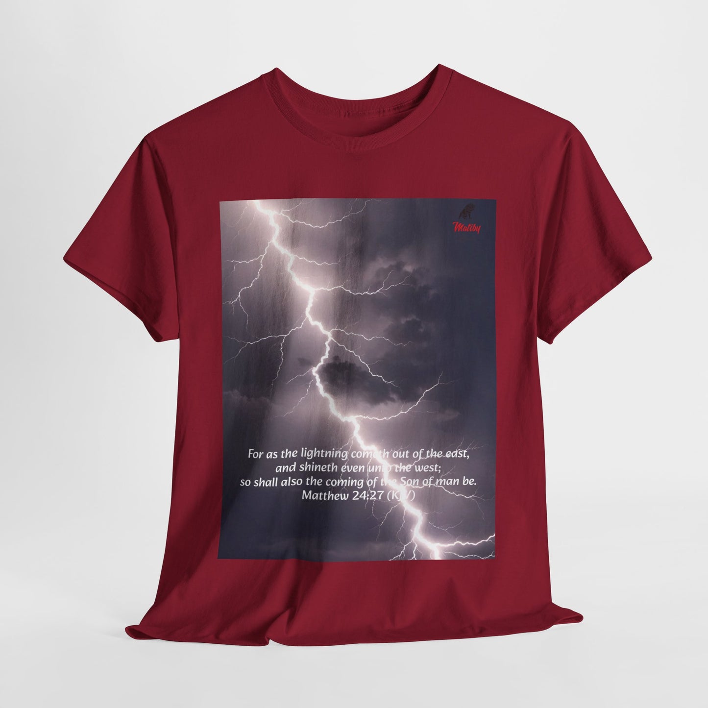 Lightning Style East West Unisex Heavy Cotton Tee