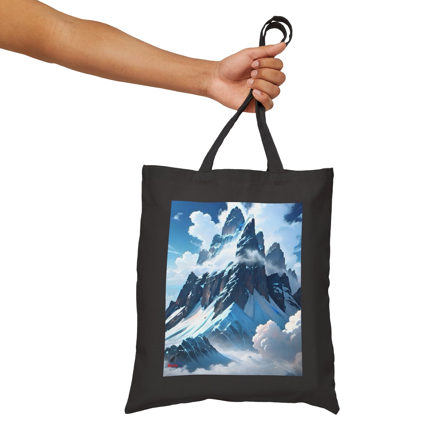 Volcano/Alps Cotton Canvas Tote Bag