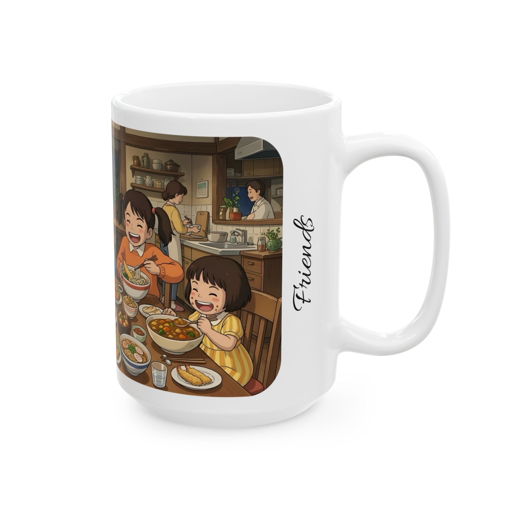 Family & Friends #9 Forever White Ceramic Mug — Cozy Feast Cup (11oz/15oz)