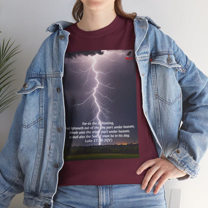 Lightning Style Son of man Unisex Heavy Cotton Tee